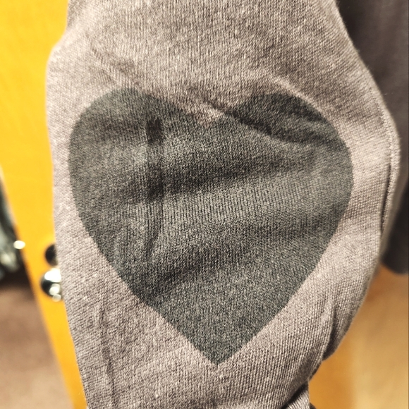 Sundry Grayish Brown "love until it hurts" Lightweight Sweatshirt 1 (S) - Picture 4 of 7